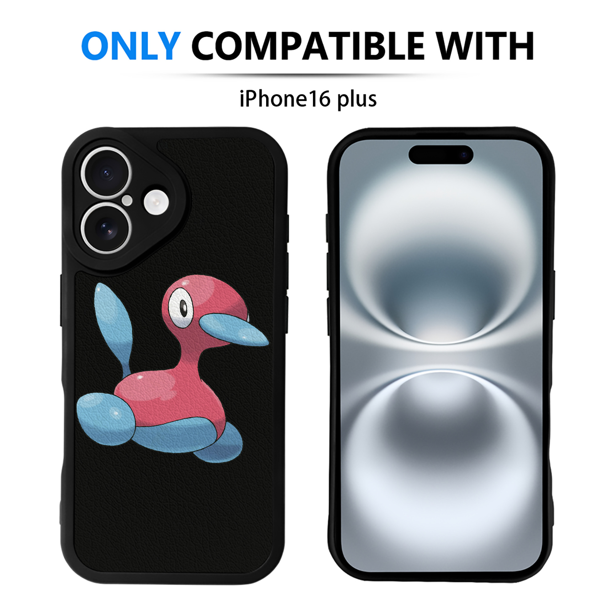 （画像用） ポケットモンスター Pokémon 【iPhone 16シリーズ対応】シリコンスマホケース（レザー調） 材質：シリコン